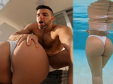 Antonio Mallorca's massive booty bounces as he picks just about a Spanish hottie in public