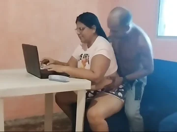 Desi stepdaughter gets seduced by her red-hot step-dad & fed with balls-mayo