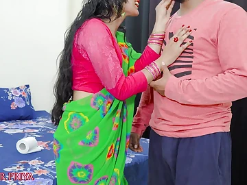 Priya, the Indian step-daughter, can't resist her man's throbbing cock in this dampness POV mistiness