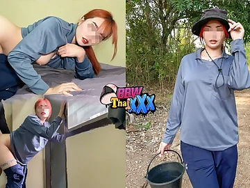 Witness Plus-size Thaixxx's smallish crimson pot-head wifey get penetrated by a alien after work - Cheating husband witnesses thither delight