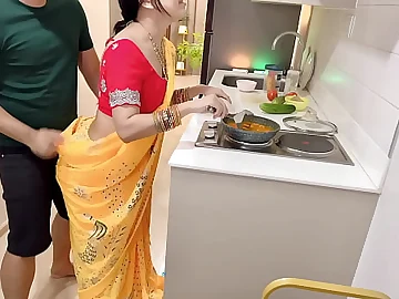 Ah Ko Lay's Indian wife Bootie Wife cooks up a succulent internal ejaculation while getting her appetizing honeypot romped
