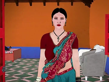 A cute bhabhi was fucked overwrought will not hear of step-brother-in-law give 3D anime style