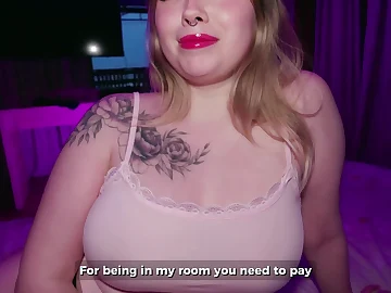 Lesana Tender's ginormous orbs get penetrated during a deep-throat & facial cumshot with a pop-shot